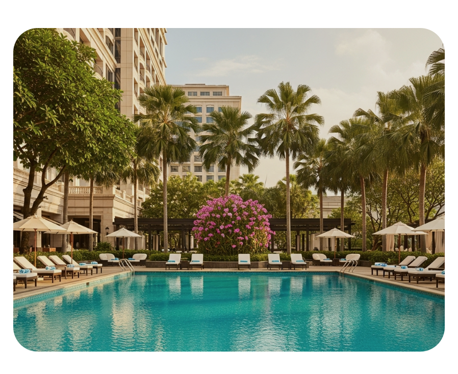 Shangri-La Singapore hotel swimming pool